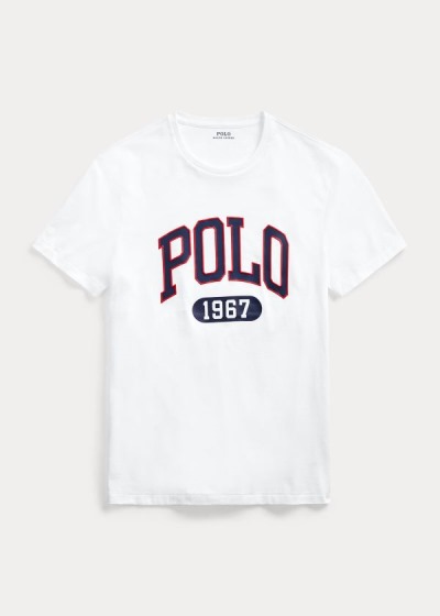 Playeras Polo Ralph Lauren Hombre Blancos - Custom Slim Fit Logo - BLOAD6203